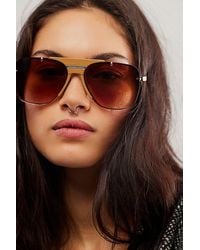 Free People - Dylan Aviator Sunnies - Lyst