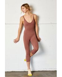 Free People Astro Onesie By Fp Movement - Brown