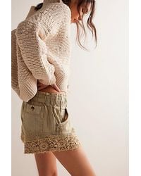 Free People - We The Free Shake It Railroad Shorts - Lyst