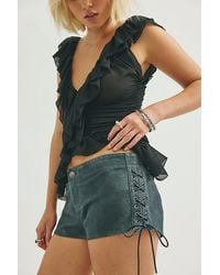 Free People - Sun Siren Vegan Suede Micro Shorts - Lyst