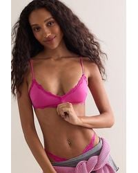 Intimately By Free People - Charlie Lace Microfiber V-Neck Bralette By - Lyst
