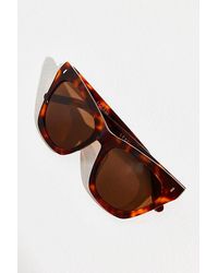 Free People - Lexi Polarized Sunglasses At In Tort - Lyst