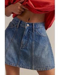 Free People - Hometown Denim Mini Skirt - Lyst