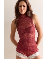 Intimately By Free People - Pretty Problem Mock Neck Tank Top By - Lyst