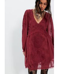 Free People - To The Clouds Mini Dress - Lyst