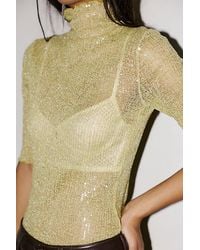 Intimately By Free People - Barely Sparkle Half-Sleeve Top By - Lyst