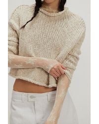 Free People - Opal Rollneck Knit Jumper - Lyst