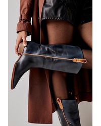 Free People - Montage Tall Boots At Free People In Washed Black, Size: Eu 36 - Lyst