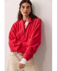 Free People - Celeste Quarter Zip - Lyst