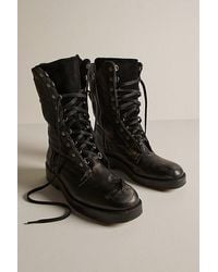 Free People - Jesse Lace Up Boots At Free People In Black, Size: Us 7 - Lyst