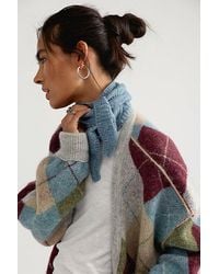 Free People - Cozy Cable Triangle Scarf - Lyst