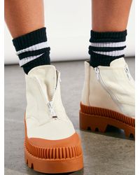 Leather Swept Away Ankle Boot 