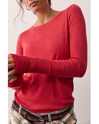 Free People - Tinsley Long Sleeve Top - Lyst