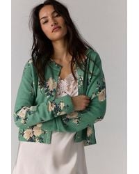 Free People - Nocturnal Patterned Cashmere Cardi - Lyst