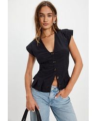 Free People - Dylan Vest Jacket - Lyst