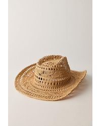 Free People Carrie Distressed Lieutenant Hat in Brown | Lyst display picture 3