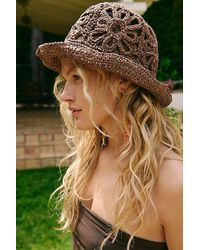 Free People - Cut-Out Daisy Straw Hat - Lyst