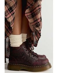 Dr. Martens - For Free People Buzz Floral Emboss Leather Boots Shoe - Lyst