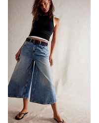 Free People - We The Free High Top Wide Crop Jeans - Lyst