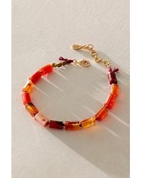 Free People - Sarri Stone Anklet - Lyst