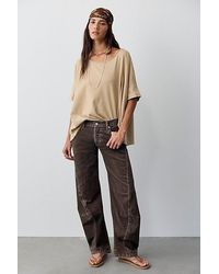 Free People - Fable Washed Cord Twisted Jeans - Lyst