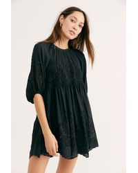 Free People Unrefined Eyelet Tunic - Black