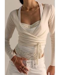 Free People - Cashmere Reversible Wrap Jumper - Lyst