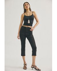 Free People - Hot Take Slim Capri Jeans - Lyst