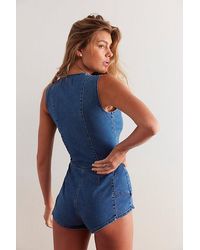 Free People - Crvy Wonderland Playsuit - Lyst