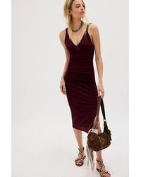 Free People - Long Live Mesh Midi Slip - Lyst