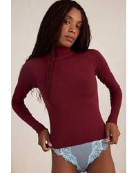 Intimately By Free People - So Soft Seamless Modal Mock Neck Top By - Lyst