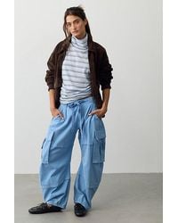 Free People - Reef Curved Twill Cargo Pants - Lyst