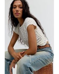 Free People - Anora Baby Tee - Lyst