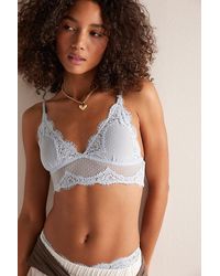 Intimately By Free People - Fiona Mesh Longline V-Neck Triangle Bralette By - Lyst