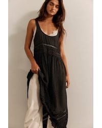 Intimately By Free People - Voile And Lace Midi Slip Dress By - Lyst