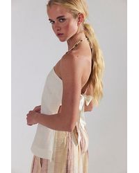 free-est - Bernadette Linen Top By - Lyst