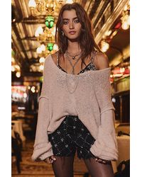Free People - Marina Softspun Knit Sweater - Lyst