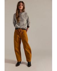 Free People - Moxie Pull-On Barrel Jeans - Lyst