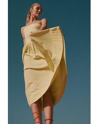 free-est - Onda Drop-Waist Tube Midi Dress By - Lyst