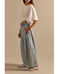 Free People - Free To Roam Cropped Jeans - Lyst