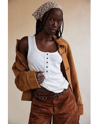 Free People - Care Fp Bryson Henley Tank By - Lyst