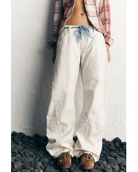 Free People - Highland Low-Rise Twisted Bowed Jeans - Lyst