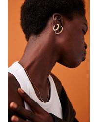 Free People - Gold Plated Hoop Earring Set At In Gold Mix - Lyst