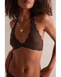 Intimately By Free People - Charlie Lace Microfiber Halter Bralette By - Lyst