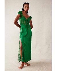 For Love & Lemons - Casey Maxi Dress At Free People In Green, Size: Xs - Lyst