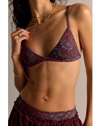 Intimately By Free People - Charlie Printed Microfiber Triangle Bralette By - Lyst