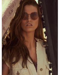 Free People - Far Out Round Sunglasses - Lyst