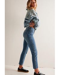 Free People - Crvy High-rise Vintage Straight Jeans - Lyst