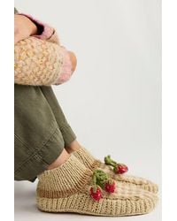 Free People - Gingham Slipper Socks - Lyst