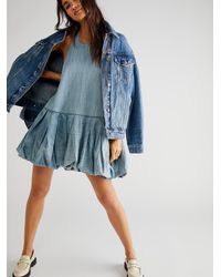 Free People Time After Time Denim Dress 